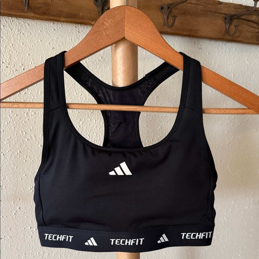Women's Black Sports Bra Like New Adidas S